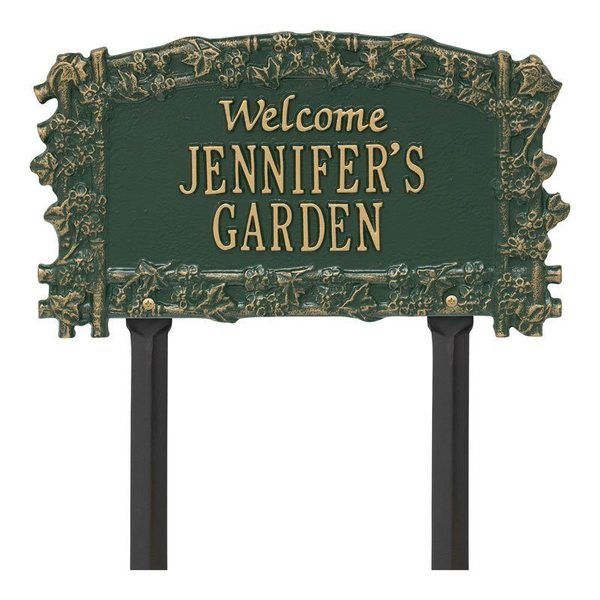 Ivy Trellis Garden Verde Dedication Plaque